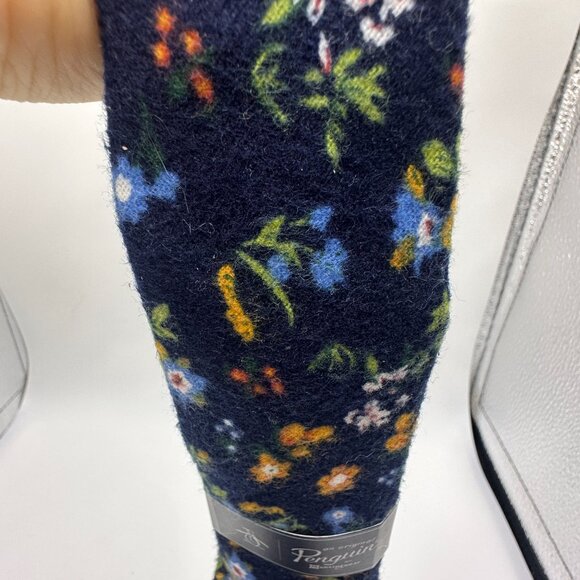 Original Penguin Floral Wool Tie - Navy Blue with Colorful Floral Print - Picture 5 of 10